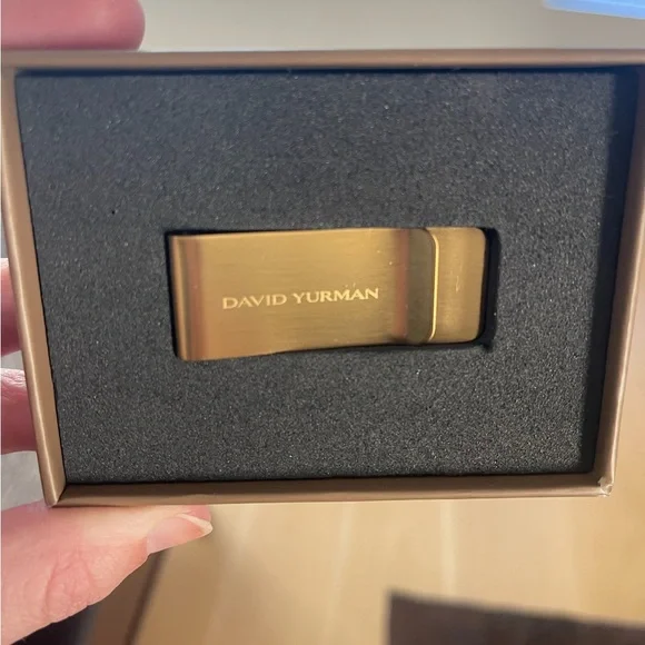 David Yurman Elegant Gold Money Clip